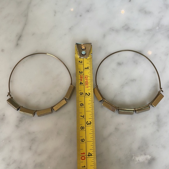 Sarah Briggs Wire Hoop Earrings - Picture 3 of 3